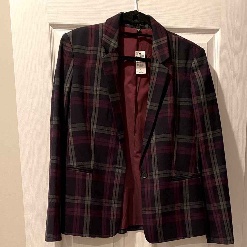 Plaid blazer